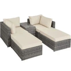 Canapé De Jardin Meuble Modulable Gris 2208087