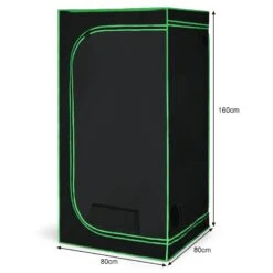 Tente De Culture 80x80x160cm Pour Plante Fait En Tissu Oxford Chambre De Culture Hydroponique Avec Sangles Réglables Vert 20_0001275 7 Tente De Culture 80x80x160cm Pour Plante Fait En Tissu Oxford Chambre De Culture Hydroponique Avec Sangles Réglables Vert 20_0001275 -Outils De Jardin Offres 1037703