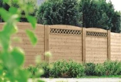 Clôture PLUS Lame SBN Classe 3 Vert Cintrée 27x135mm 1.92m