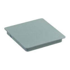 Chapeau De Poteau Plat Acier Galvanisé Gris Givré 14x106x106mm SCIERIE PIVETEAU