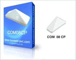 5 Chapeaux Pointus PVC Blanc Pour Lisse CQFD