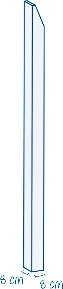 Jambe De Force 8 X 8 Cm Hauteur 150 Cm ROUSSEAU CLOTURES 3 Jambe De Force 8 X 8 Cm Hauteur 150 Cm ROUSSEAU CLOTURES