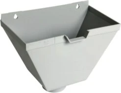 Boîte à Eau Pour Descente Eau Pluviale TD80 Blanc Nicoll Diamètre Sortie Mâle 80 Mm NICOLL